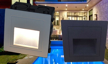 3 Вт светодиодный Угловой настенный светильник IP65 водонепроницаемый наружный