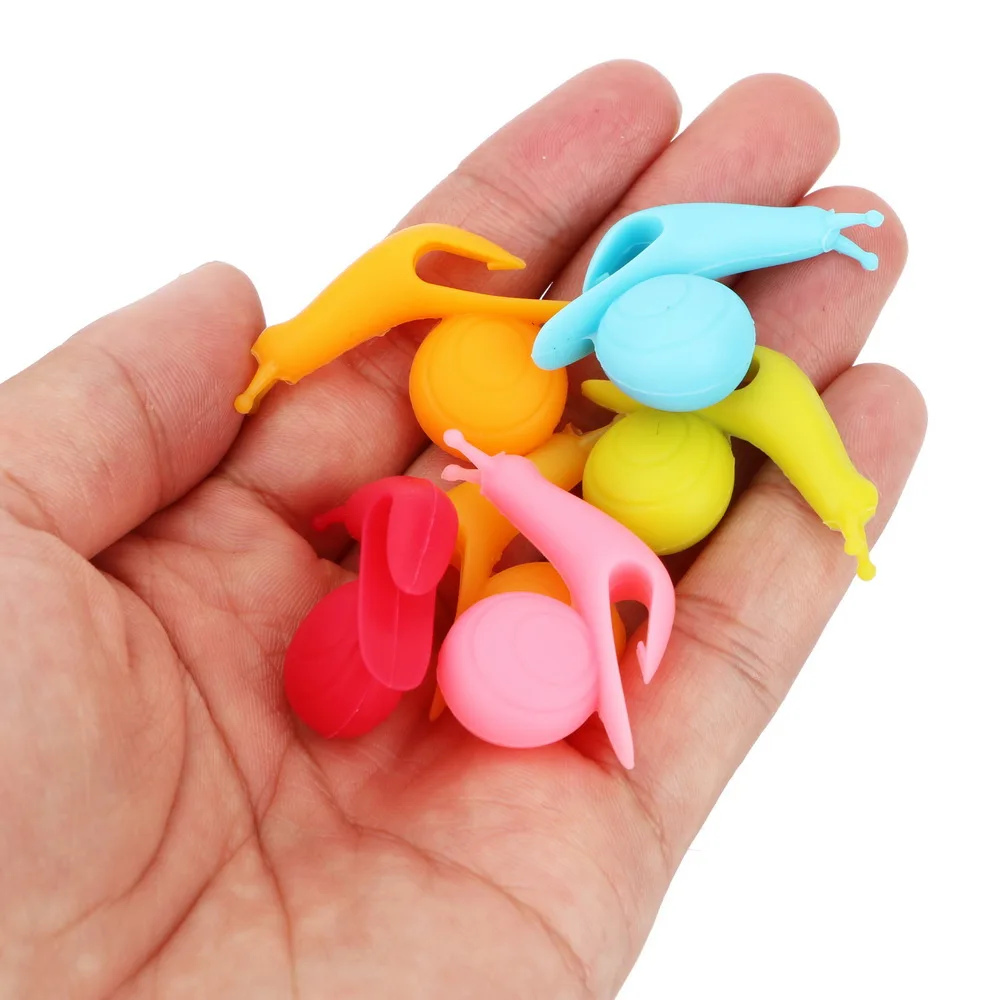 Милые силиконовые зажимы HILIFE в форме улитки держатель для чайных пакетиков