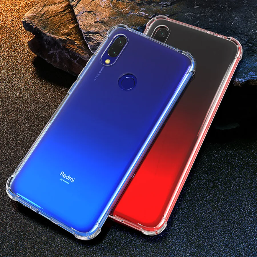 Shockproof Shell Cover TPU Soft Clear Bag For Xiaomi Mi 9 8 SE Lite 6X 5X Case Redmi K20 Pro Note 7 6 5 6A 4X |