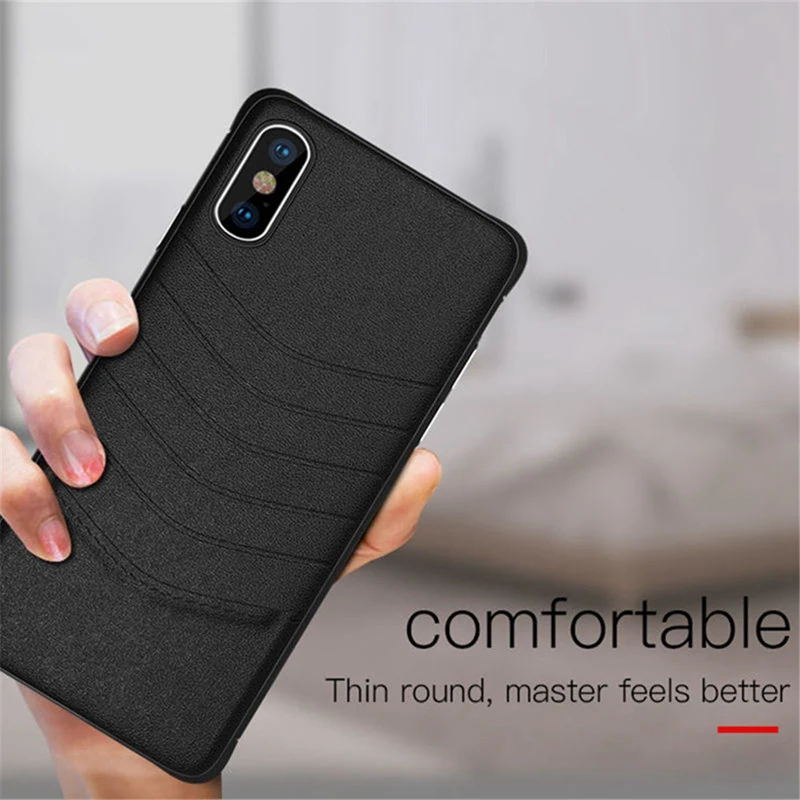 Ultra Thin Leather Case for XiaoMi Mi 9 TPU Soft Frame Hard Back Cover Fundas 9SE 360 Shockproof Hoesje |