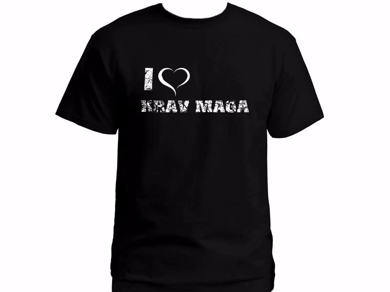 

I love heart Krav Maga MMA graphic t-shirt Summer Hip Hop Casual Cotton Tops Tee Free Shipping
