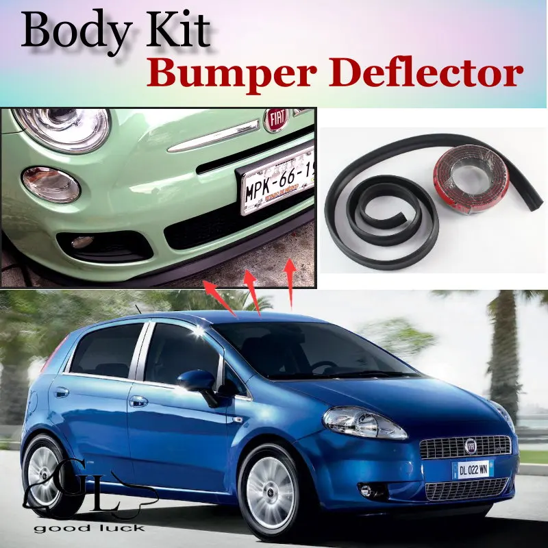 Бампер для губ дефлектор Fiat Punto Grande Evo / Zastava 10 передний спойлер юбка TG вентиляторов