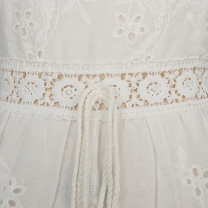 Женский белый кружевной комбинезон Boho летние комбинезоны с кисточками на тонких