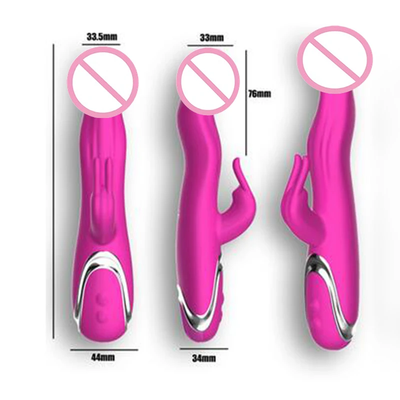 Вибратор Zerosky Rabbit водонепроницаемый 7 скоростей вращение точки G вибрирующие