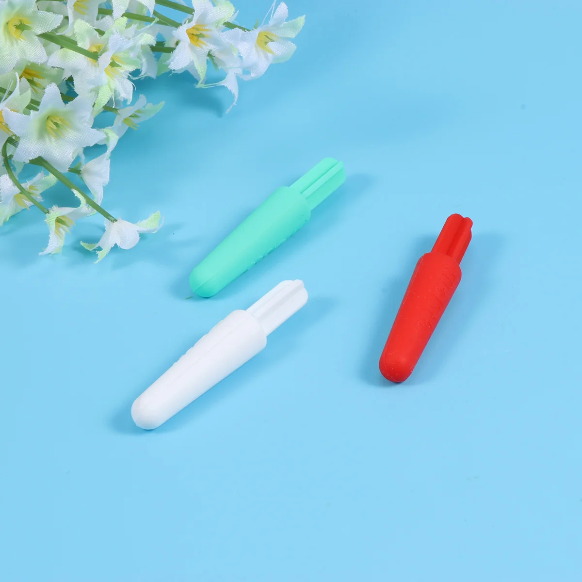 3pcs Ear Picks Household Silicone Soft Portable Comfortable Earwax Remover Ear Spoon for Men Adults