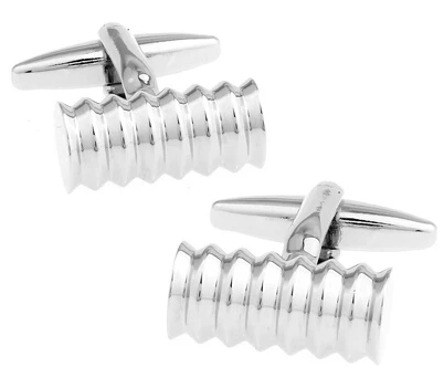 

Free Shipping Brass Cuff Links Silver Color Copper Business Design Best Gift For Men Cuff Links Wholesale&retail