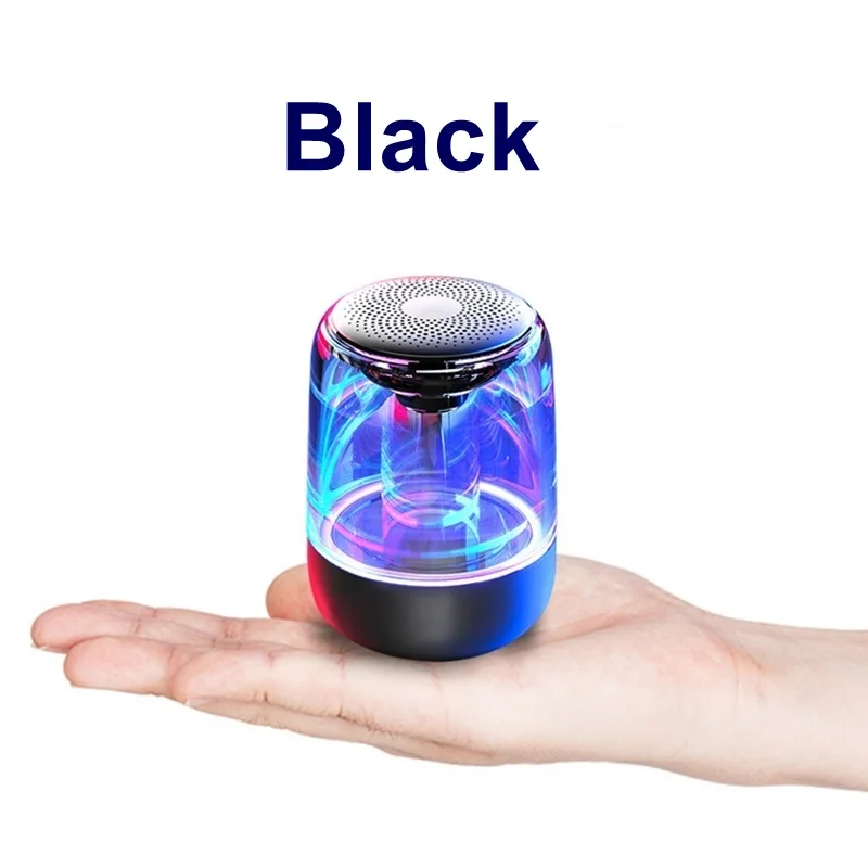 Black Tongdaytech портативный Bluetooth динамик светодиодный мини-динамик s Altavoz Саундбар домашний кинотеатр Parlante поддержка TF Aux Bluetooth Potente - Цвет: Black
