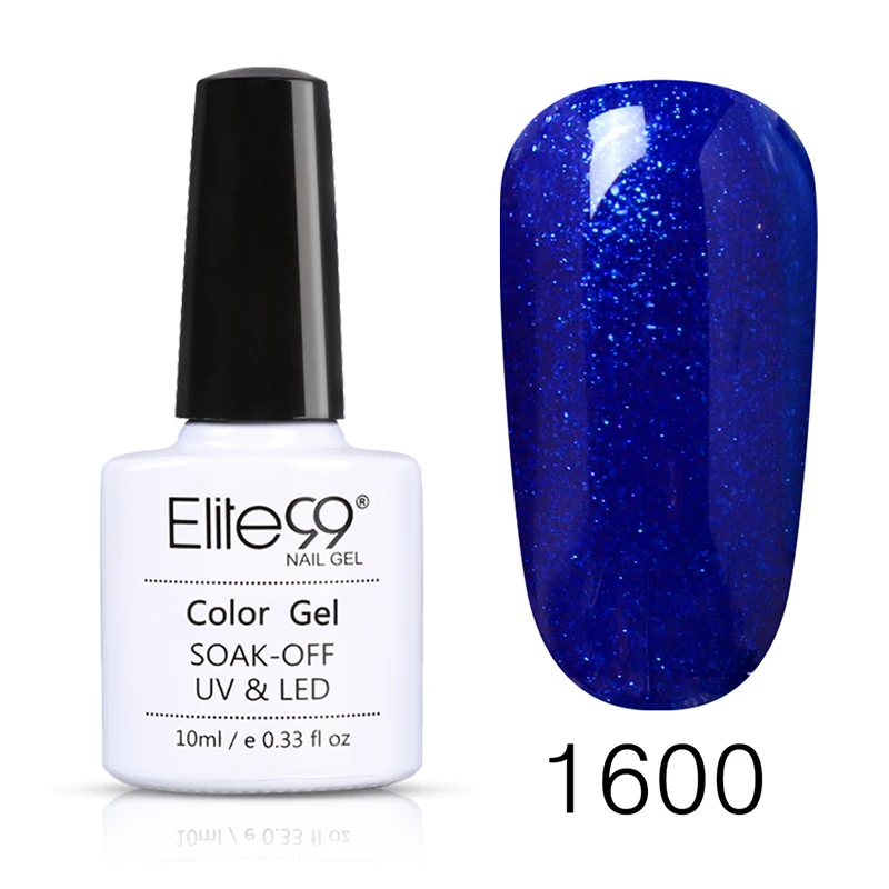 Elite99 10 мл летний УФ гель лак для ногтей Vernis Полупостоянный праймер верхнее покрытие Лак чистый цвет лак гель лак - Цвет: 1600