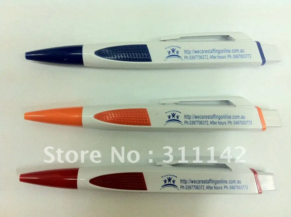 Рекламная пластиковая шариковая ручка с логотипом на заказ рекламная модная