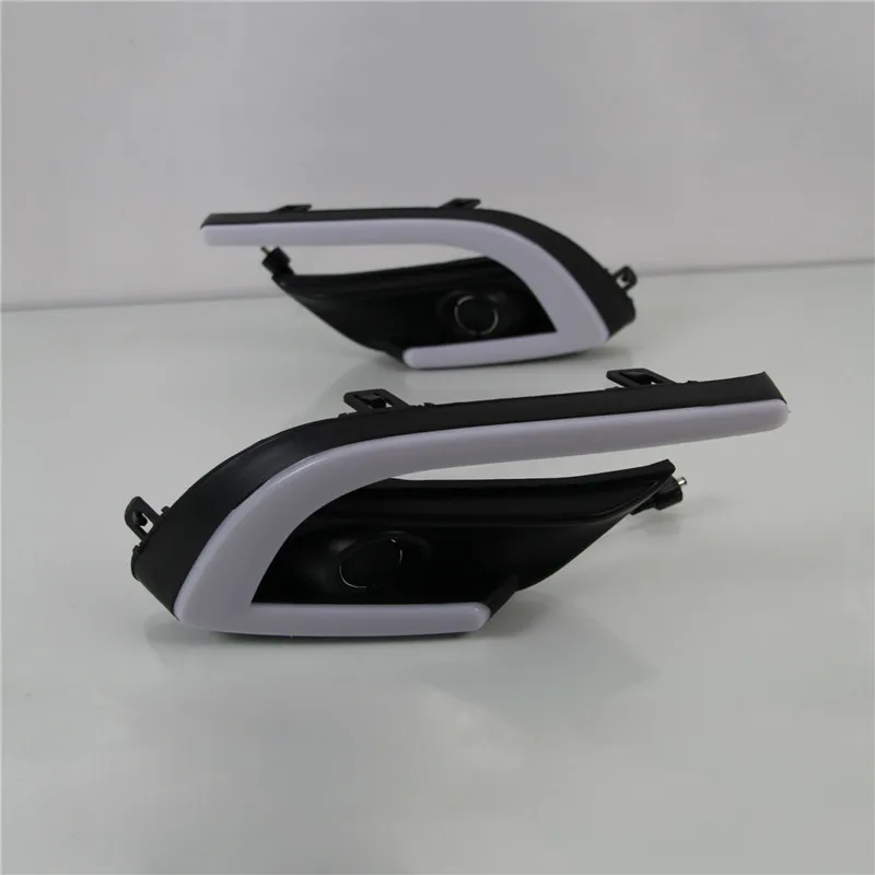 2Pcs DRL For Mazda 3 Mazda3 Axela 2017 2018 Daytime Running Lights fog lamp cover headlight 12V Daylight | Автомобили и мотоциклы