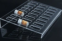 desktop acrylic optical jewelry display frame for contact lenses small bottle holders