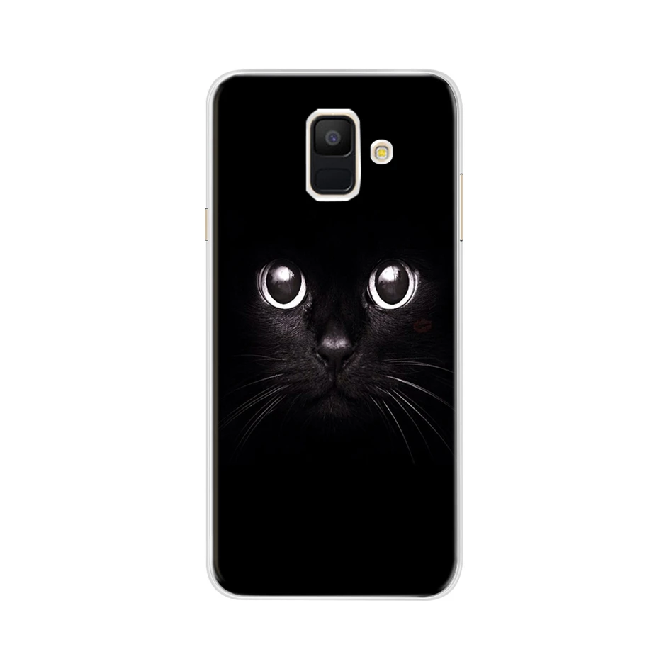 Шампанское Чехол для samsung Galaxy A6 прозрачный мультяшный Мягкий ТПУ силиконовый чехол для телефона s задняя крышка для samsung Galaxy A6 A 6 Plus - Цвет: Шампанское