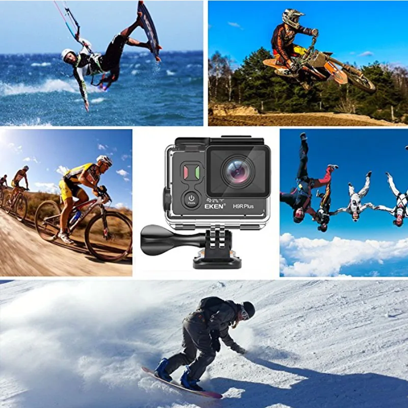 EKEN H9R Plus 4K Экшн камера Ultra HD Ambarella A12 4 k/30fps 1080 p/60fps Actioncam 14MP Go Водонепроницаемая Wifi