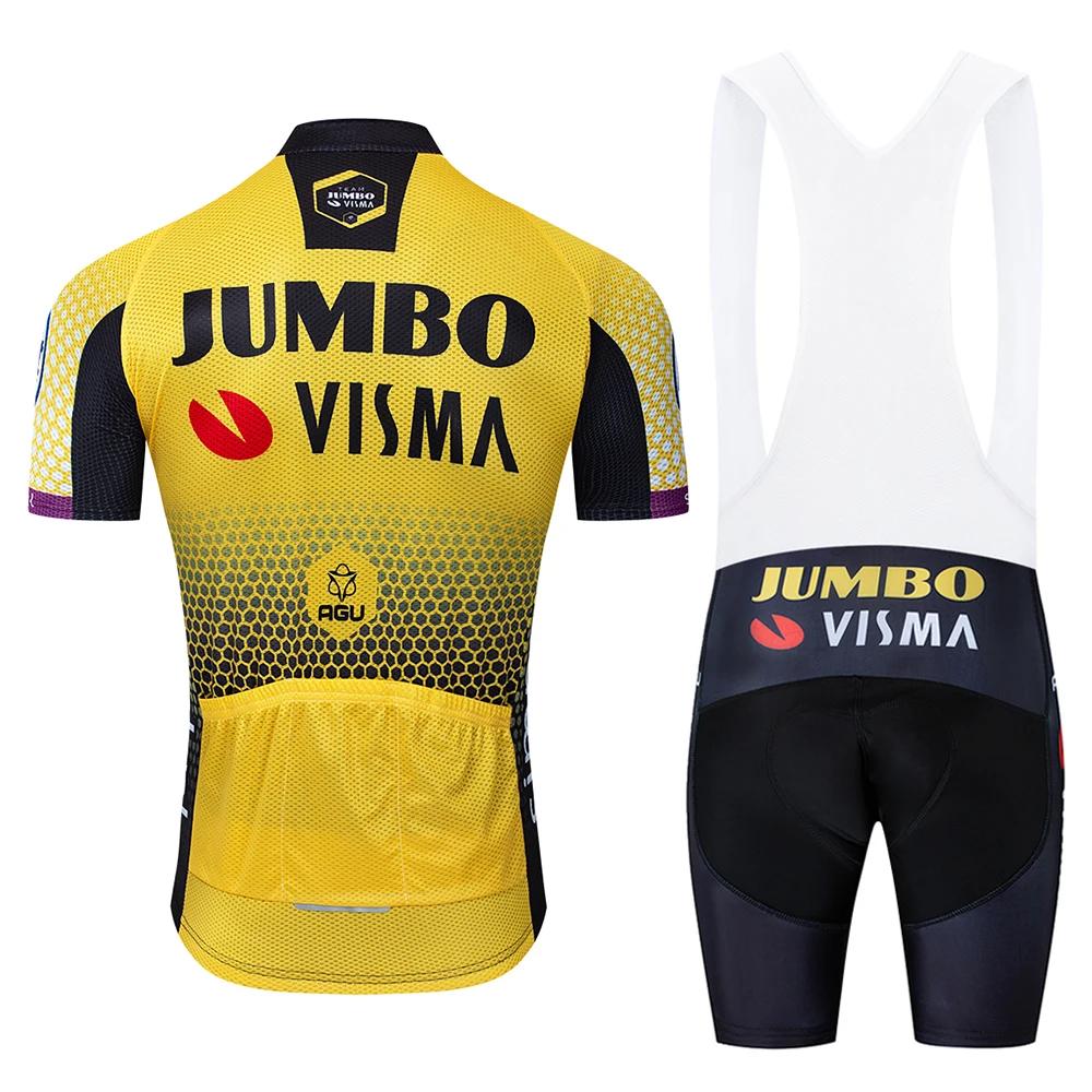 Новинка 2019 Pro team Jumbo visma Велоспорт Джерси Набор велосипед для мужчин MTB Лето