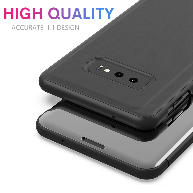 Подставка, умный зеркальный флип-чехол для телефона samsung Galaxy A30, чехол, прозрачный чехол для samsung A40, A60, A70, задняя крышка