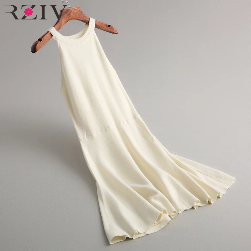 RZIV fall women knitted dress and long slim sweater sexy vest for big swing lady | Женская одежда