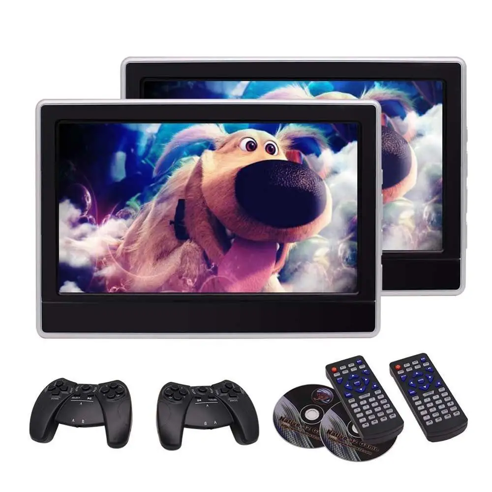 EinCar 11 6 дюймов двойной подголовник dvd плеер TFT ЖК экран DVD монитор подголовника