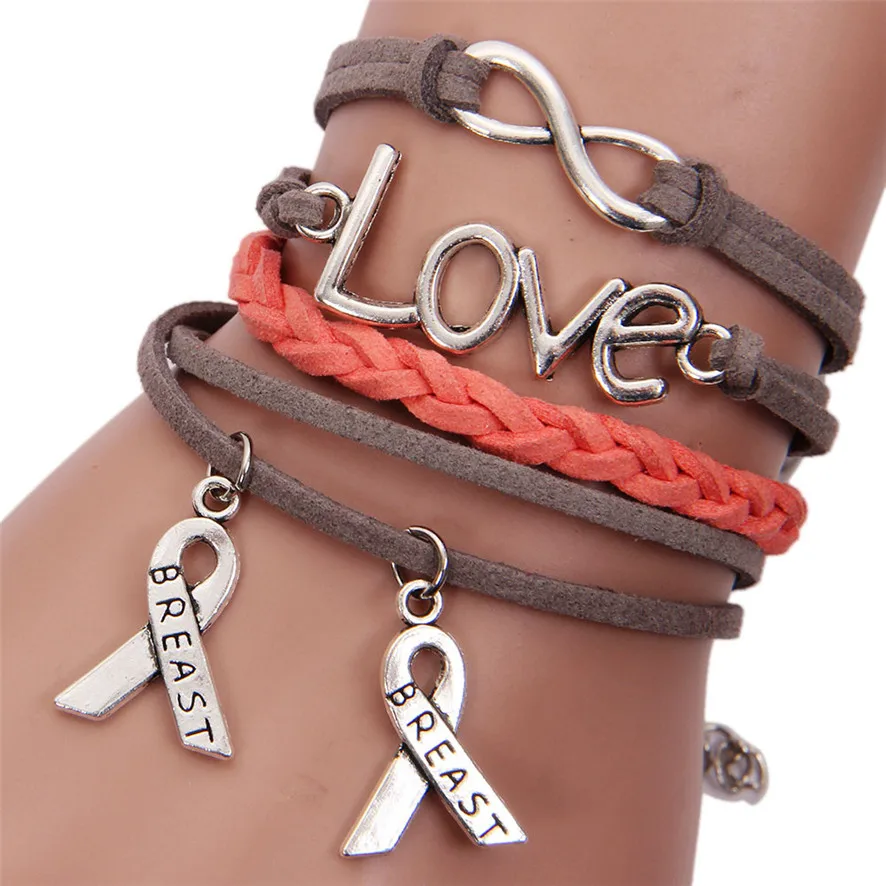 Браслеты для женщин и мужчин модные браслеты женские Lnfinity Love очаровательные