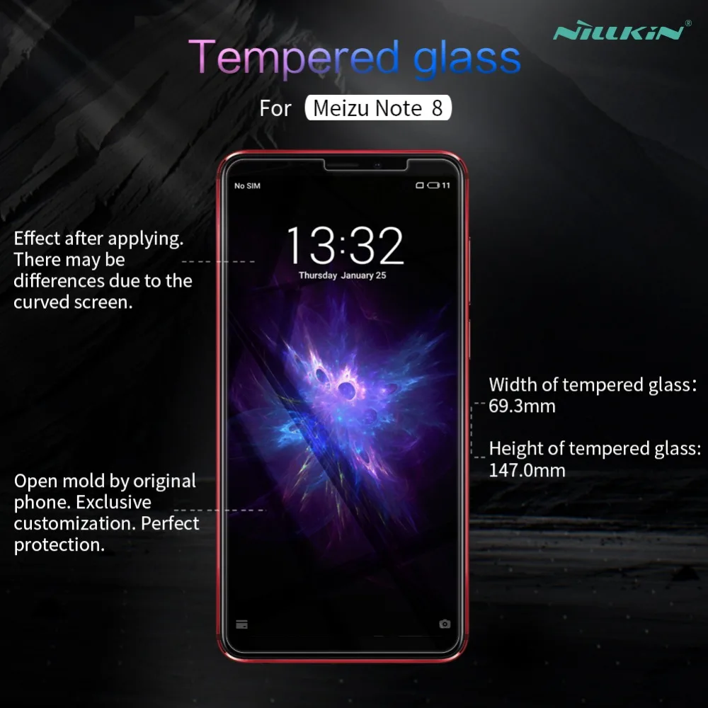 Защитная пленка для Meizu Note 8 Nillkin H + Pro из закаленного стекла с защитой от взрыва
