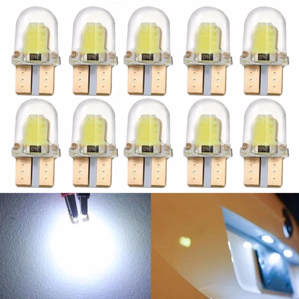 Светодиодсветодиодный лампа для парковки автомобиля W5W T10 194 168 COB 8SMD 5 шт.
