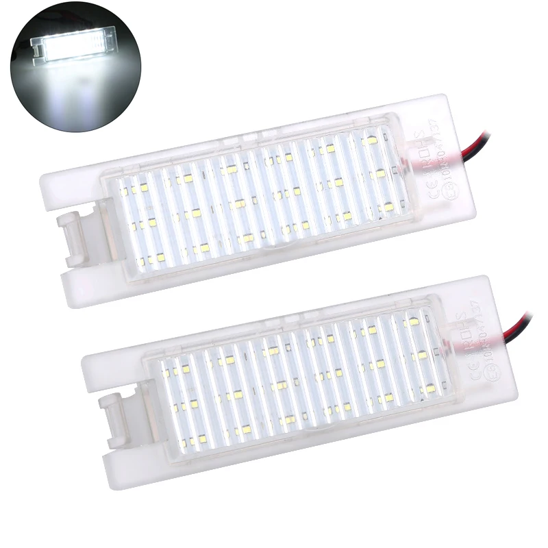 

2 шт., супер белые лампы для номерного знака 6500k 12 В для Opel Astra H J Corsa C D Insignia без ошибок 18