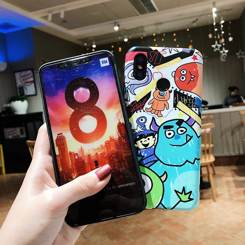 Чехлы для телефонов Xiaomi 6 6X8 9 9SE, милые матовые мягкие чехлы из ТПУ с рисунком Больших Глаз для Redmi Note7, задняя крышка, fundas Capa