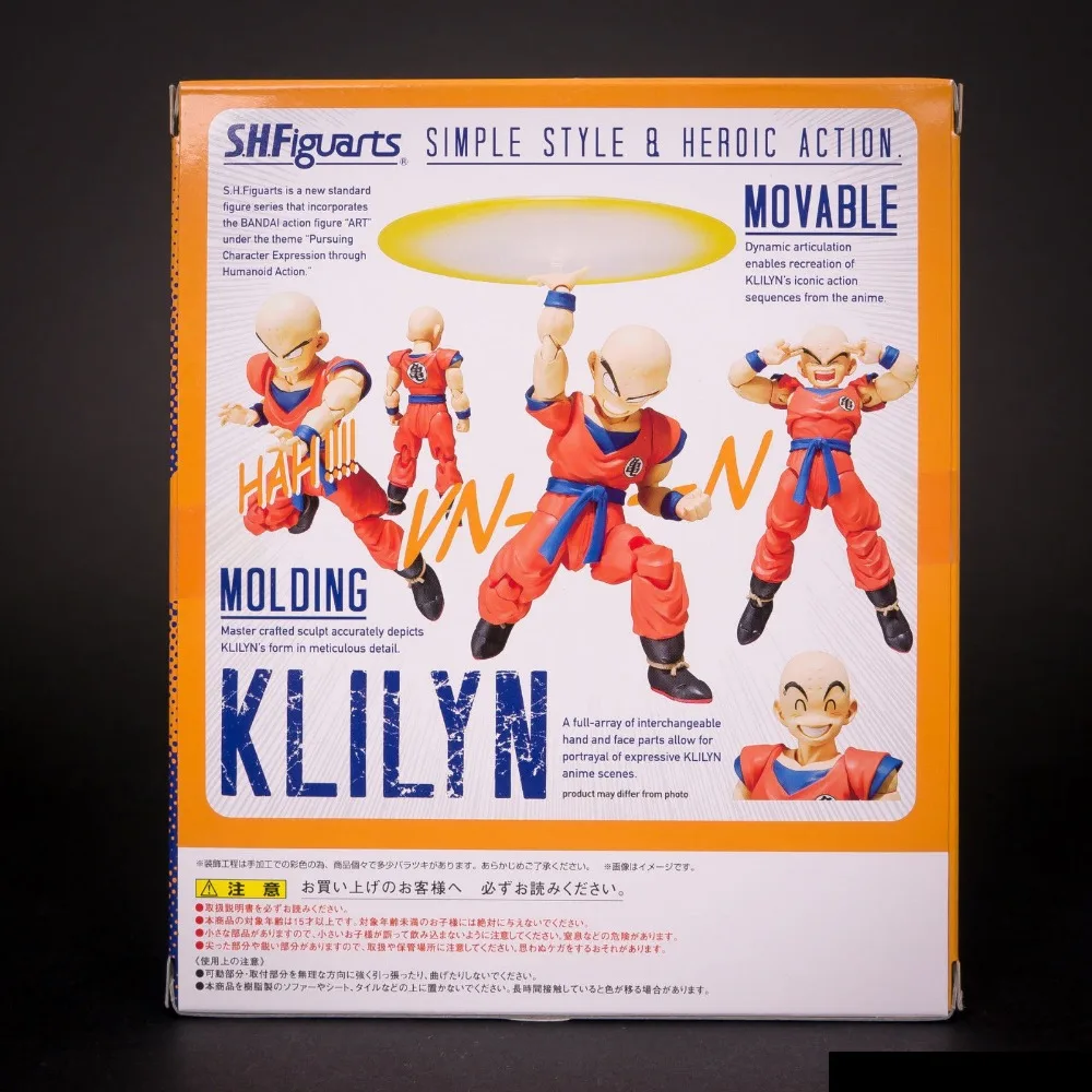 PrettyAngel-BANDAI S. H. Figuarts(SHF) Dragon Ball Z/Kai Original Tamashii Nations Figuarts фигурка-Krillin
