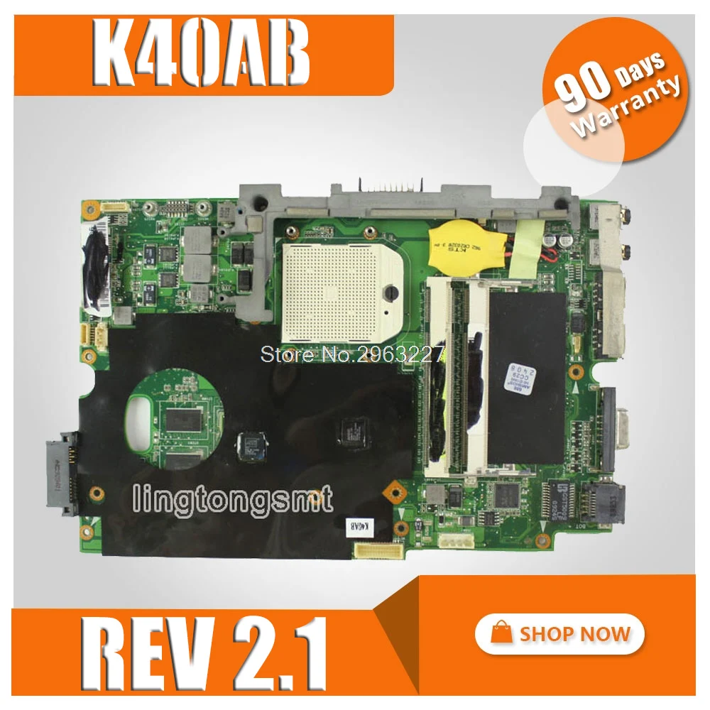 K40AB REV 2,1 Материнская плата для ноутбука ASUS K40AB K40AD K40AF K50AB K50AD K50AF X8AAF X5DAF системная плата Материнская плата 512 М