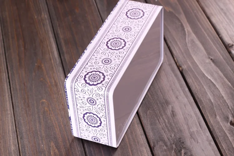 Жестяная коробка малый прямоугольной олова металлические ящики для домашнего