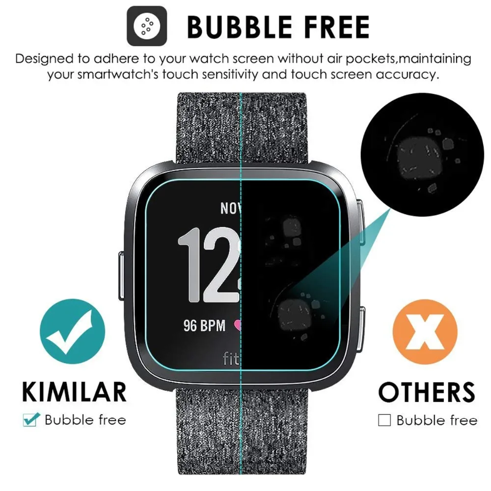 Защитная пленка из закаленного стекла SOONHUA HD для фитнес трекеров Fitbit Versa смарт