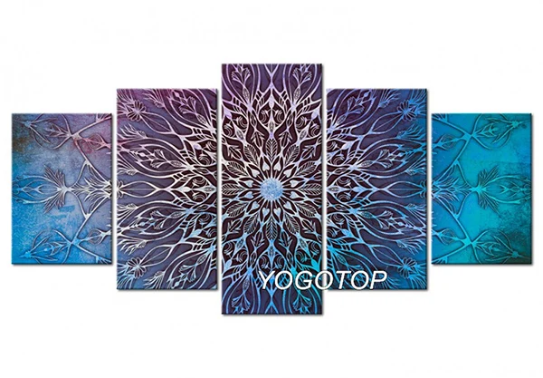 Цвет: желтый YOGOTOP DIY алмазная живопись наборы для вышивки крестом мандала цветок полная вышивка 5D дрель Мозаика Свадебные подарки абстрактные 5 шт. ML565 - Цвет: Цвет: желтый