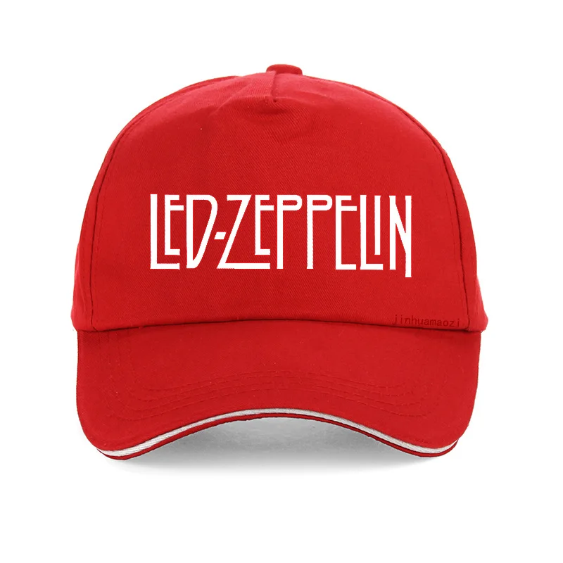 Led zeppelin, жесткая Кепка в стиле рок, хип-хоп, фолк-рок, бейсболка s для мужчин и женщин, панк, графическая Кепка, модная летняя бейсболка - Цвет: Красный