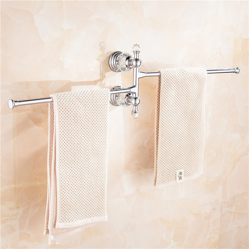 Лейден полированный хромированный сплав 2 поворотные руки полотенцесушитель