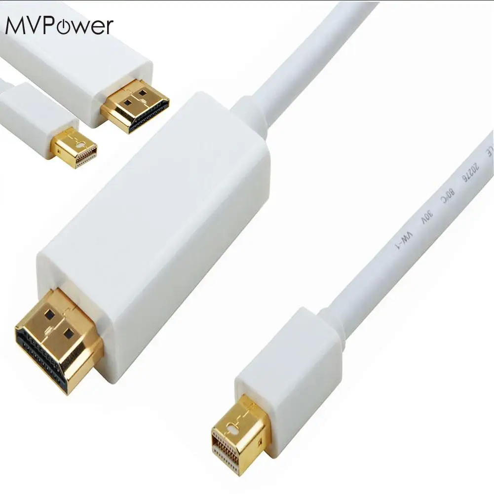 MVPower 5 м Мини Дисплей Порт DP к HDMI tv HD адаптер для кабельного шнура аудио видео