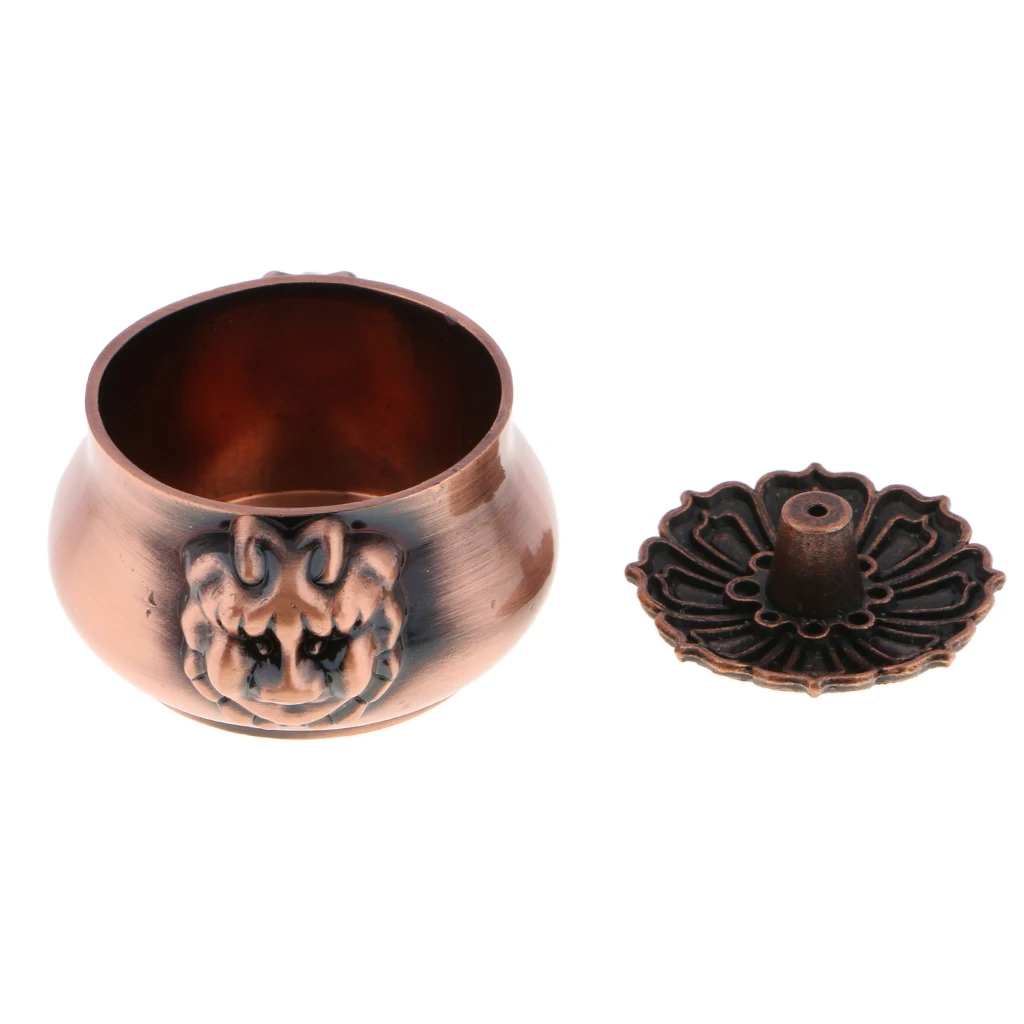 Винтажный медный сплав зажигатель для благовоний держатель основа чаша домашнее