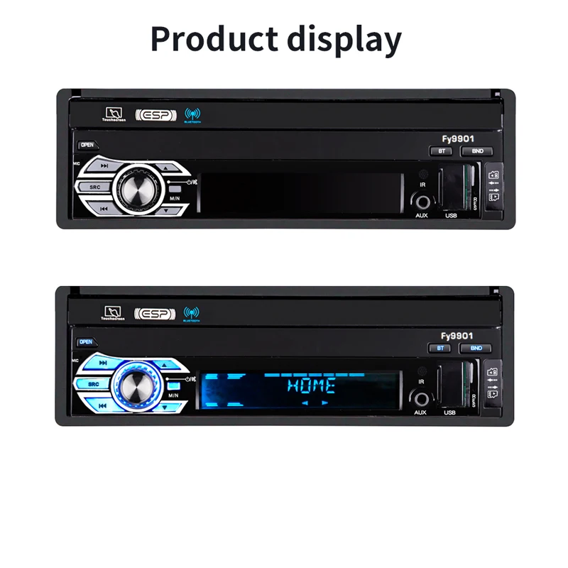 Essgoo автомагнитолы 1 DIN выдвижной сенсорный экран Mp5 плеер Bluetooth авторадио FM usb зарядка Tf Aux Android телефон Зеркало Ссылка
