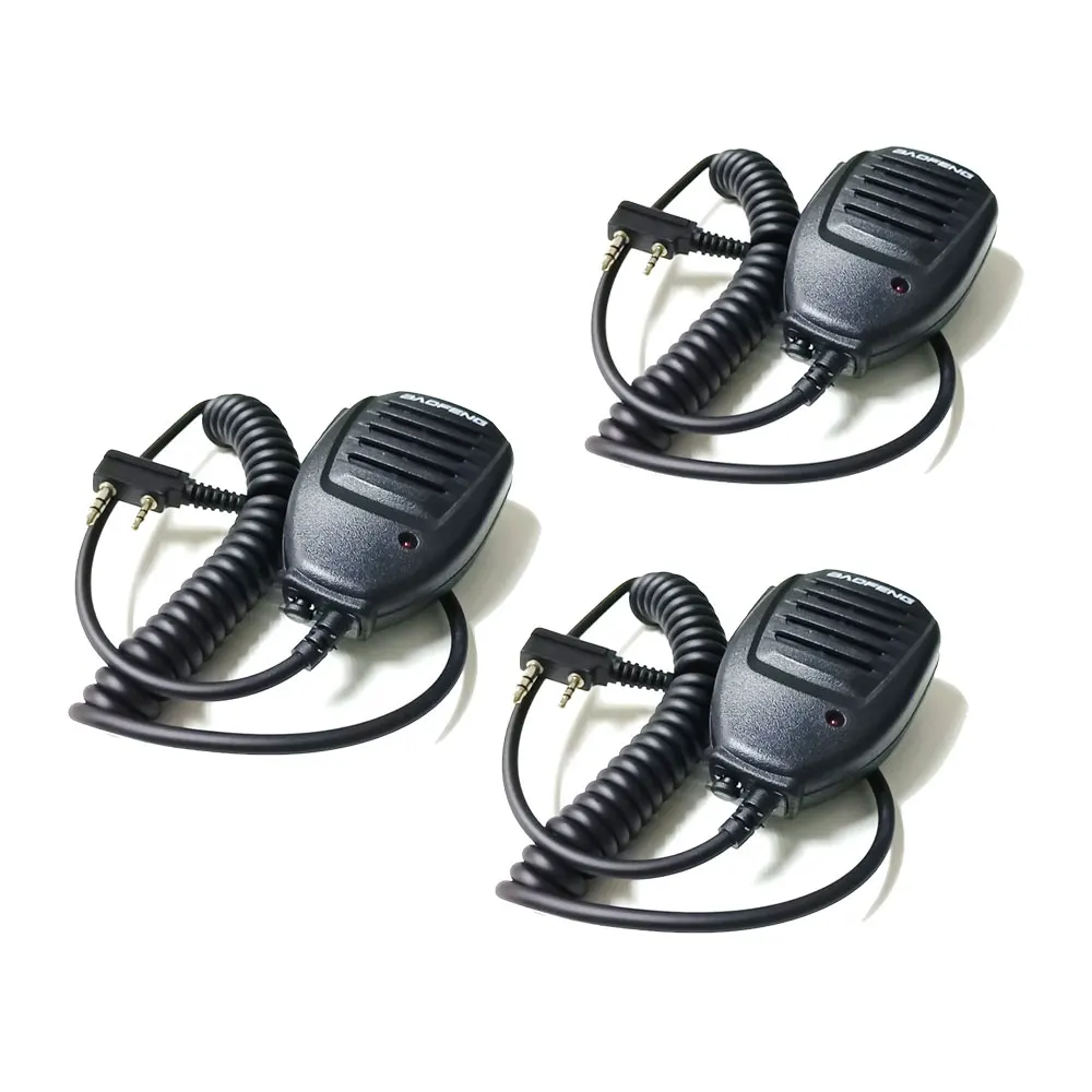 3pcs 5R Microphone 5 шт портативная рация ручной микрофон для Baofeng UV-5R радио с PTT микрофоном K портом портативная радиоколонка для UV 5R 82 888s - Цвет: 3pcs 5R Microphone