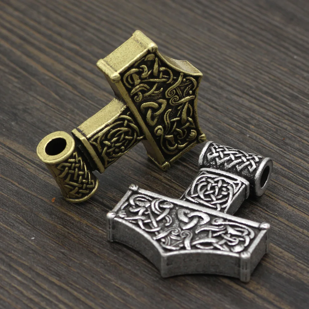 Viking большой Тор молот Мьёльнир амулет кулон ожерелье Молот Тора с подарочной