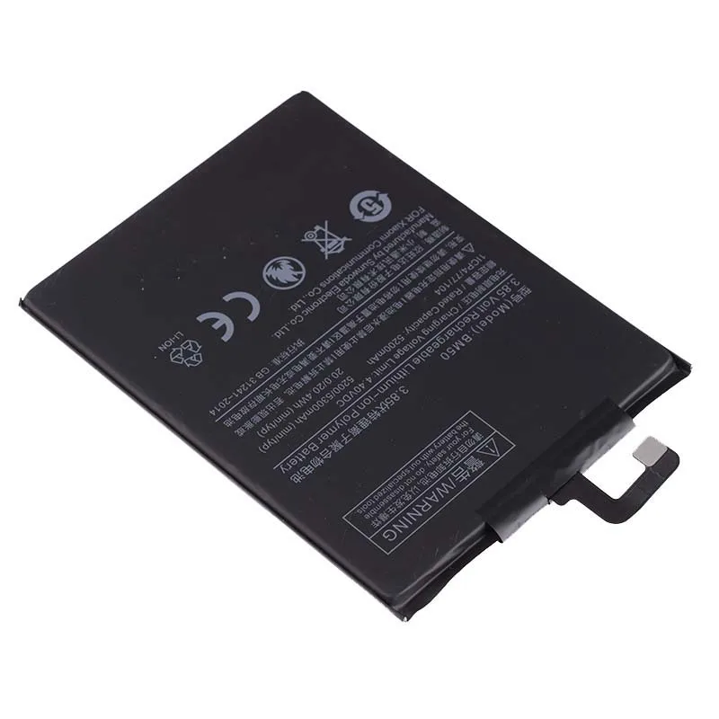 Оригинал Аккумулятор для XIAOMI Mi Max 2 Max2 BM50 5200mAh|Аккумуляторы мобильных телефонов| |