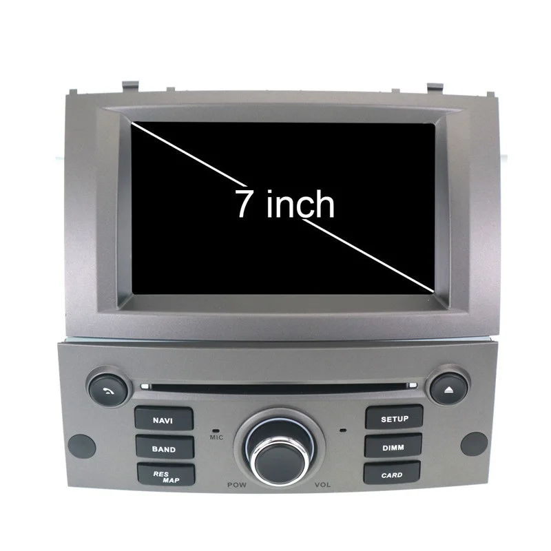 7 дюймов Android 9,0 4+ 64 ГБ Автомобильный dvd-плеер gps навигация для peugeot 407 2004-2010 радио мультимедиа Satnav головное устройство стерео Wifi