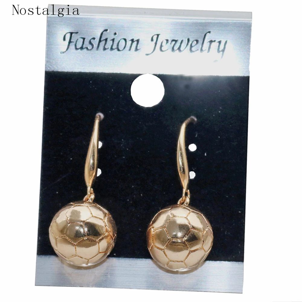 3 Спортивные очаровательные серьги в виде футбольного мяча ювелирные изделия для