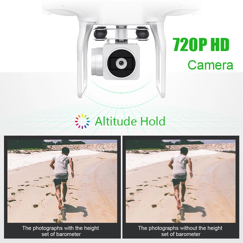 Радиоуправляемый квадрокоптер с разрешением 720 P HD WI-FI Камера высота держать около 20 минут долгое время полета Профессиональный беспилотник Дрон