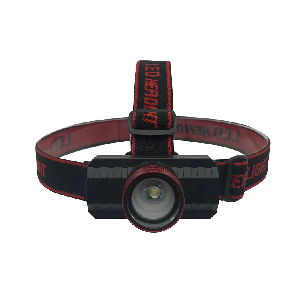 Новый Головной фонарь с зарядкой от USB регулируемый головной T6 LED 18650
