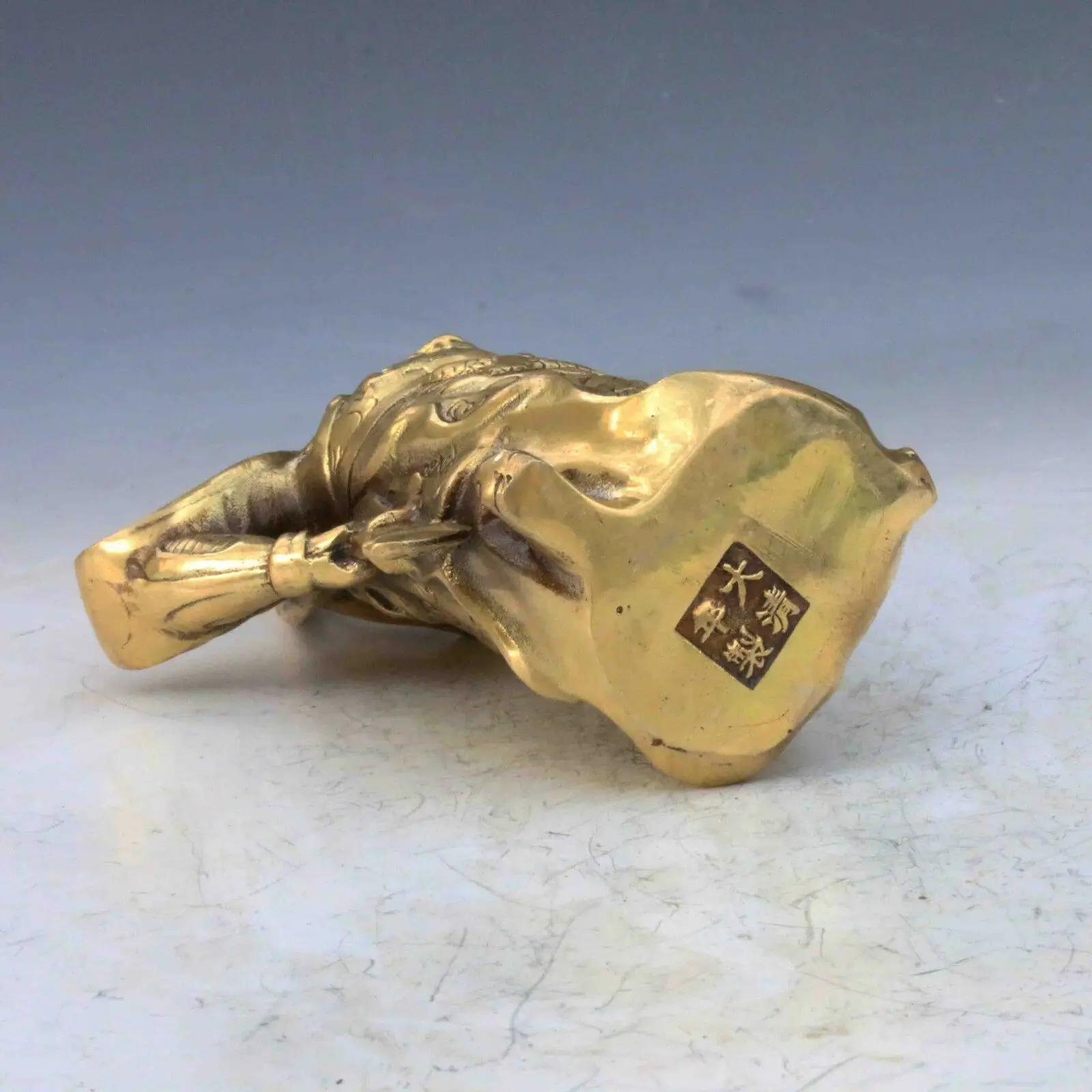 

Collection Chinese Brass Carved Guan Gong Guan Yu Sabre Exquisite Small Statues