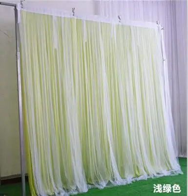 Apple Green Экспресс двойной слой Свадьба День рождения фон занавес фотобудка дверь занавес фон вечерние Рождество Декор - Цвет: Apple Green