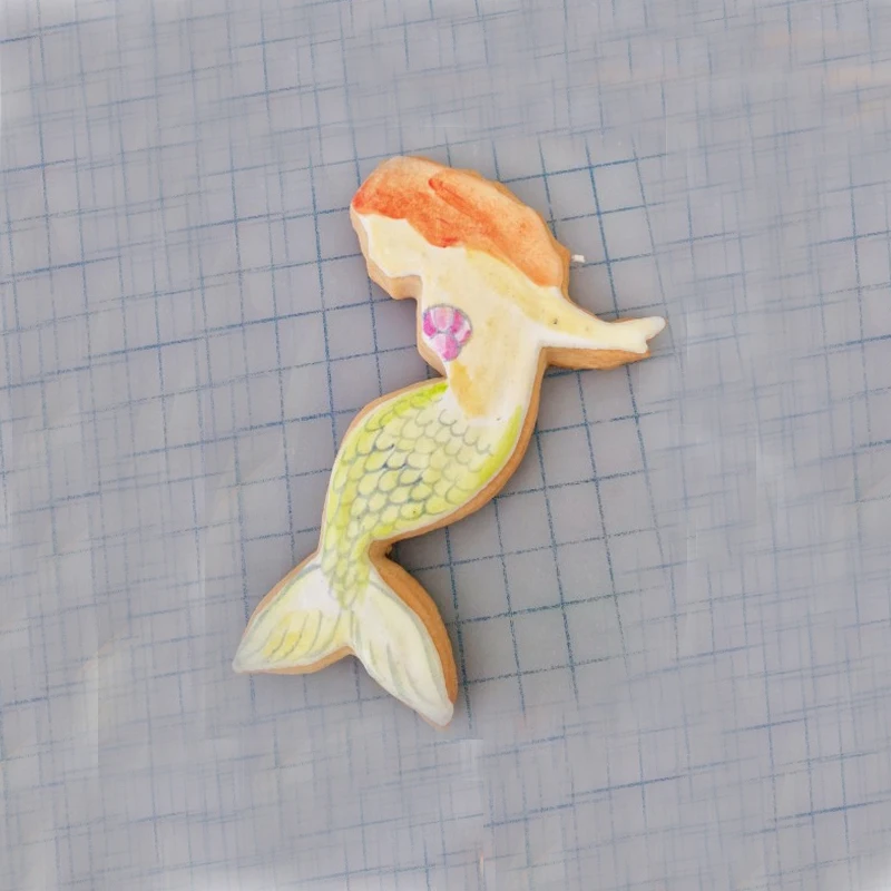 Форма для торта русалка из нержавеющей стали|steel cookie cutter|stainless steel cuttercookie cutter |