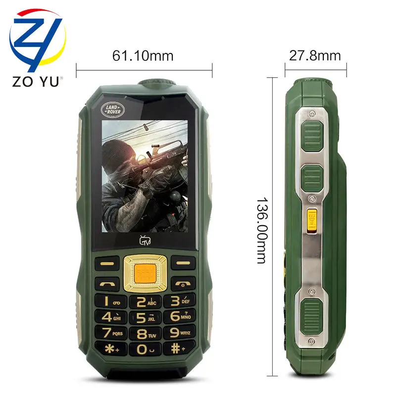 ZOYU C12 TV senior phone 2Gdual sim dual standby mobile land rove business the flashlights cell | Мобильные телефоны и