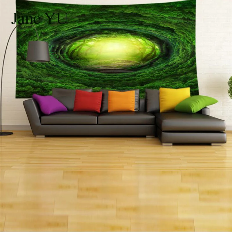 JaneYU Digital Printed Rainforest Tapestry Wall Blanket Beach Taper | Дом и сад