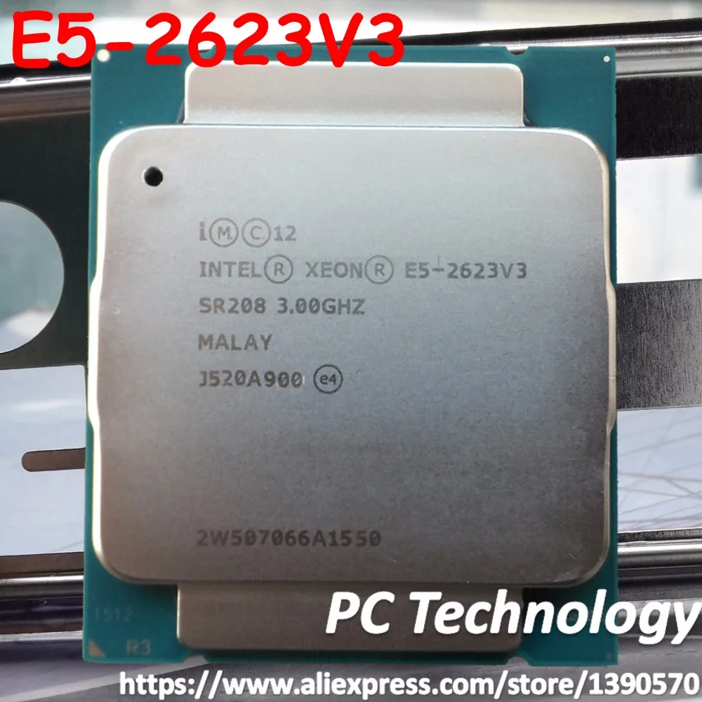 E5-2623V3 Intel Xeon официальная версия E5 2623 V3 3,0 ГГц 4-ядерный 10 м E5-2623 V3 FCLGA2011-3 105 Вт Гарантия 1 год