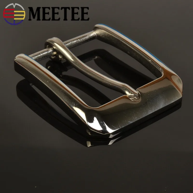 Meetee, 40 мм, высокое качество, нержавеющая сталь, булавки, пряжки, мужской ремень, пряжка, голова, сделай сам, ручная, кожа, ремесло, для досуга, Декор, аксессуары, AP191